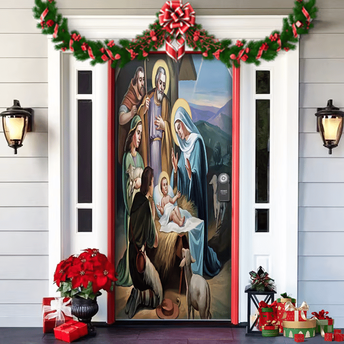Last day 49% OFF🌟2025 Christmas and Halloween front door decoration