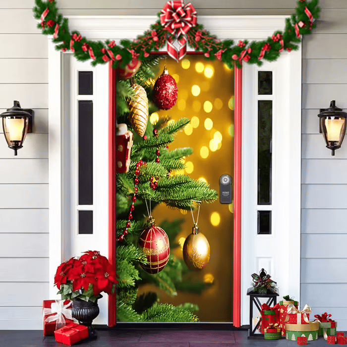 Last day 49% OFF🌟2025 Christmas and Halloween front door decoration