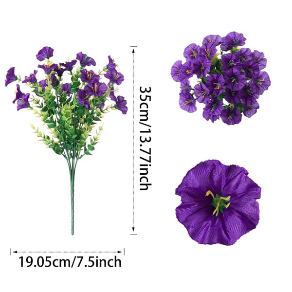 🌟 Limited Time Offer! 🌸 Spring Summer Home Decoration – 🌿 Fake Silk Colorful Morning Glory✨