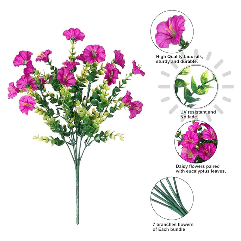 🌟 Limited Time Offer! 🌸 Spring Summer Home Decoration – 🌿 Fake Silk Colorful Morning Glory✨