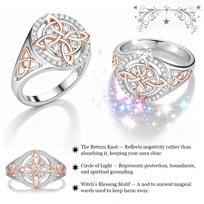 🔥 Handmade Witch’s Return-Knot Ring✨