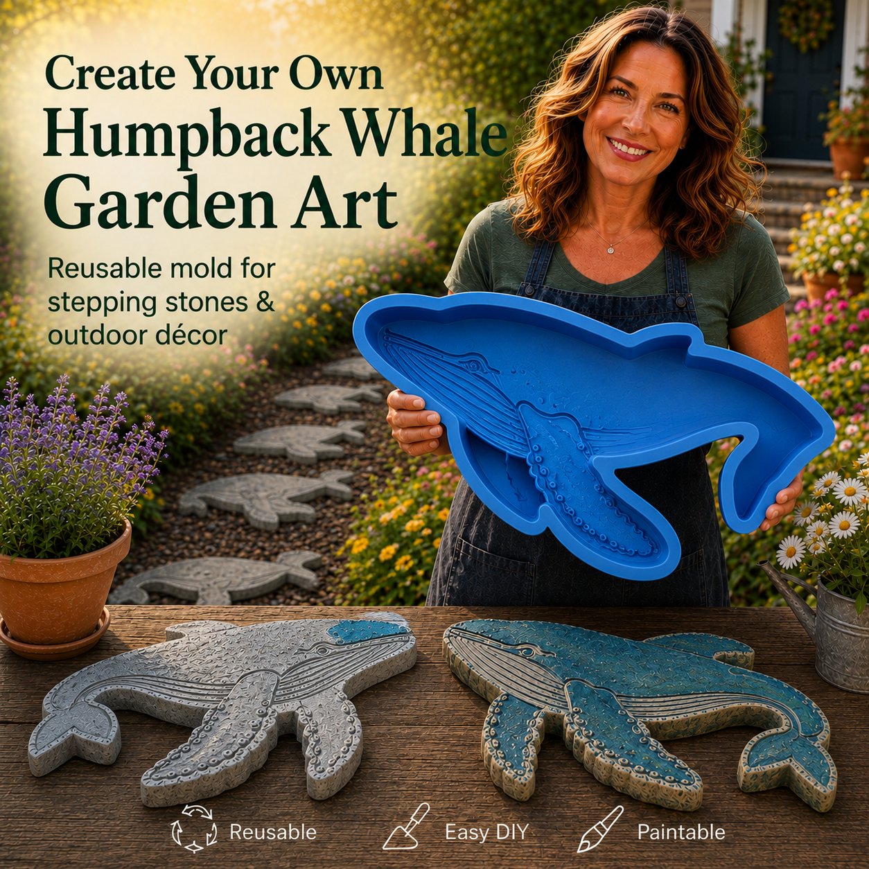 💥 LAST DAY 49% OFF - 🌊 Reusable Ocean Theme Garden Art Mold – Make Your Garden Truly One of a Kind 