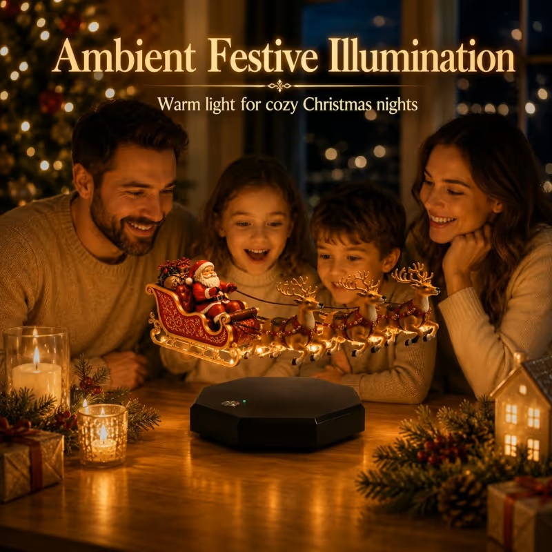 🎅 Santa’s Flying Sleigh — Magnetic Levitation Christmas Display ✨