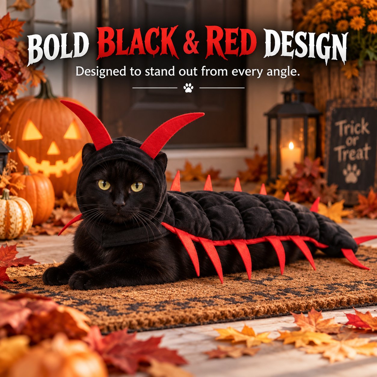 😹 Giant Centipede Cat Costume — Creepy Until It Starts Walking