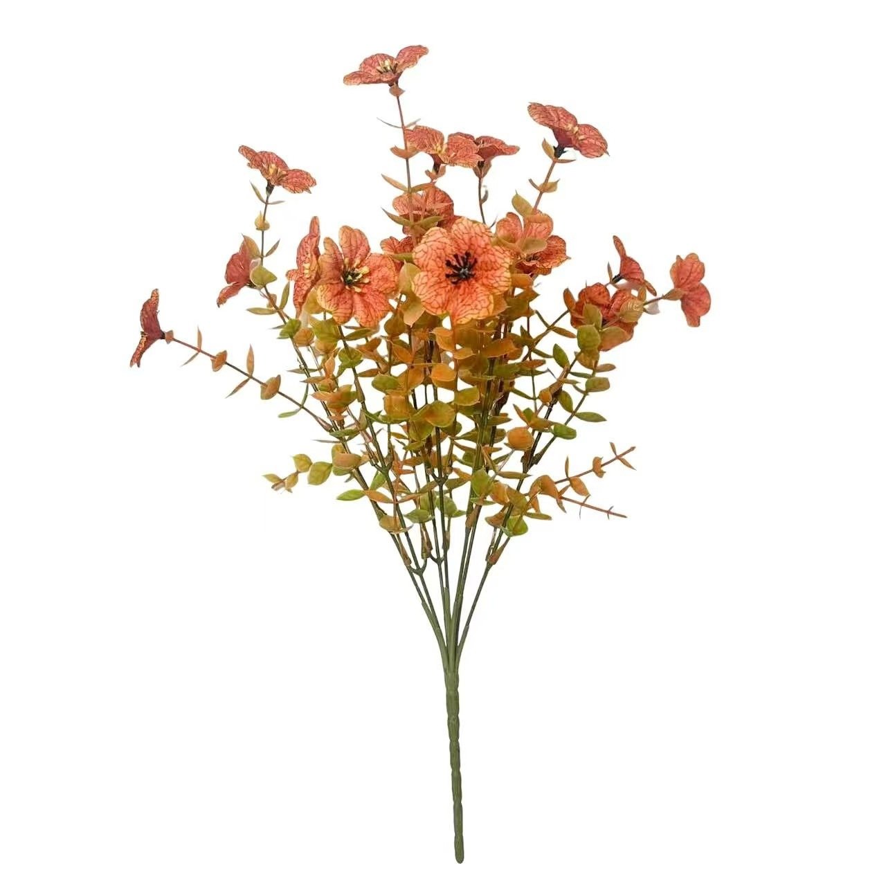 💐Lifelike UV-Resistant Sunset Mums – Waterproof, Windproof & Perfect for Fall Decor 🍂