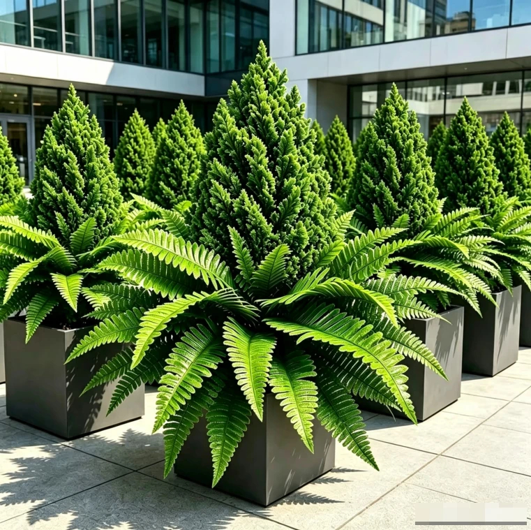 🌱 Umelé papradie odolné voči UV žiareniu--Veľké rastliny do kvetináčov, kancelárske a domáce dekorácie, vonkajšie a vnútorné