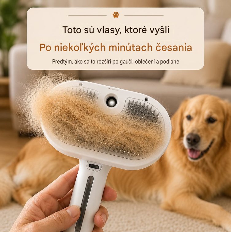 🐕Naparovací hrebeň pre domáce zvieratá – jednoduchý spôsob, ako znížiť vypadávanie srsti doma🐾