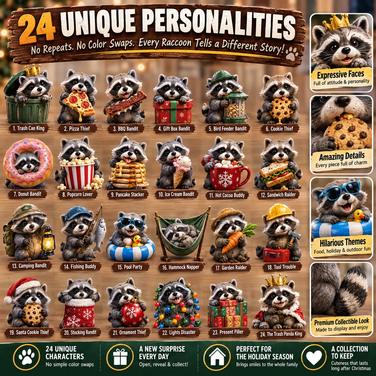 Backyard Bandits Raccoon Advent Calendar