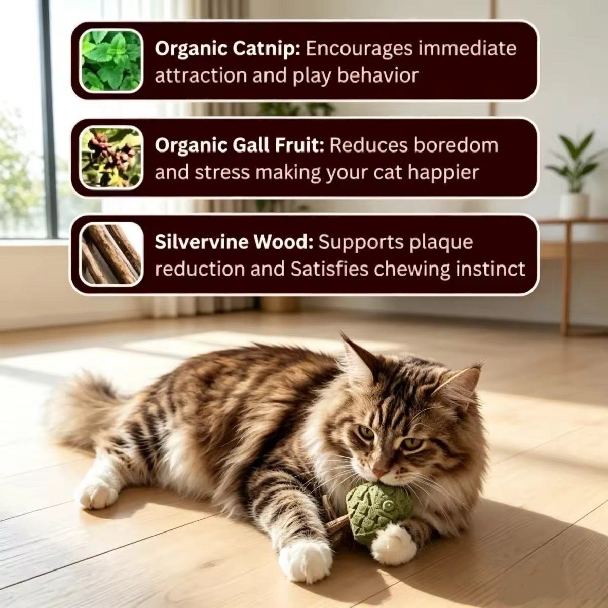 🔥Day Sale 50% OFF-Catnip & Silvervine Chew