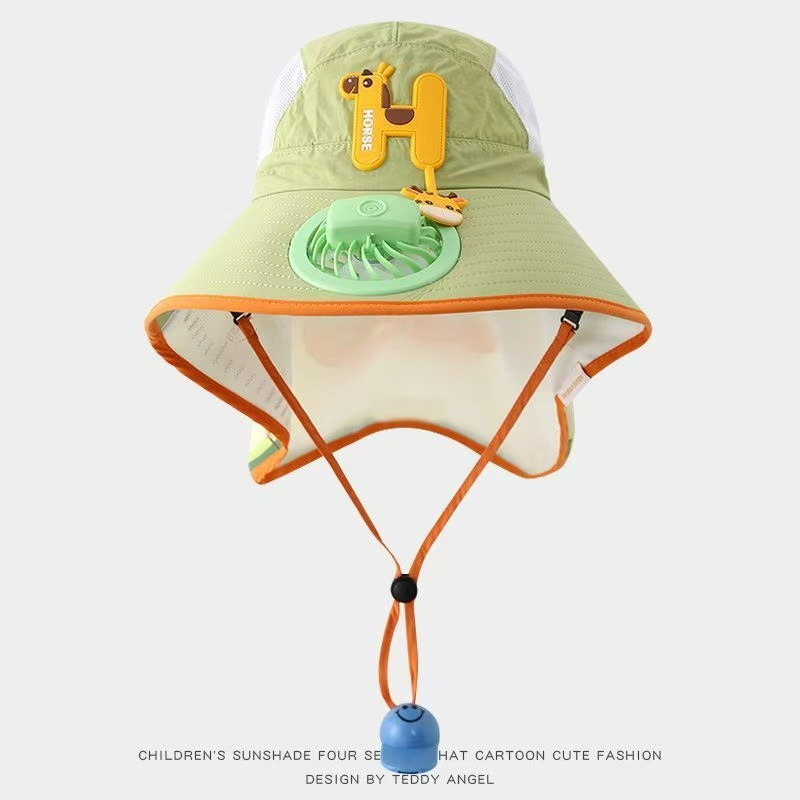 🌬️ Kids' Sun Hat with Built-In Fan Stay Cool, Stay Protected All Summer Long