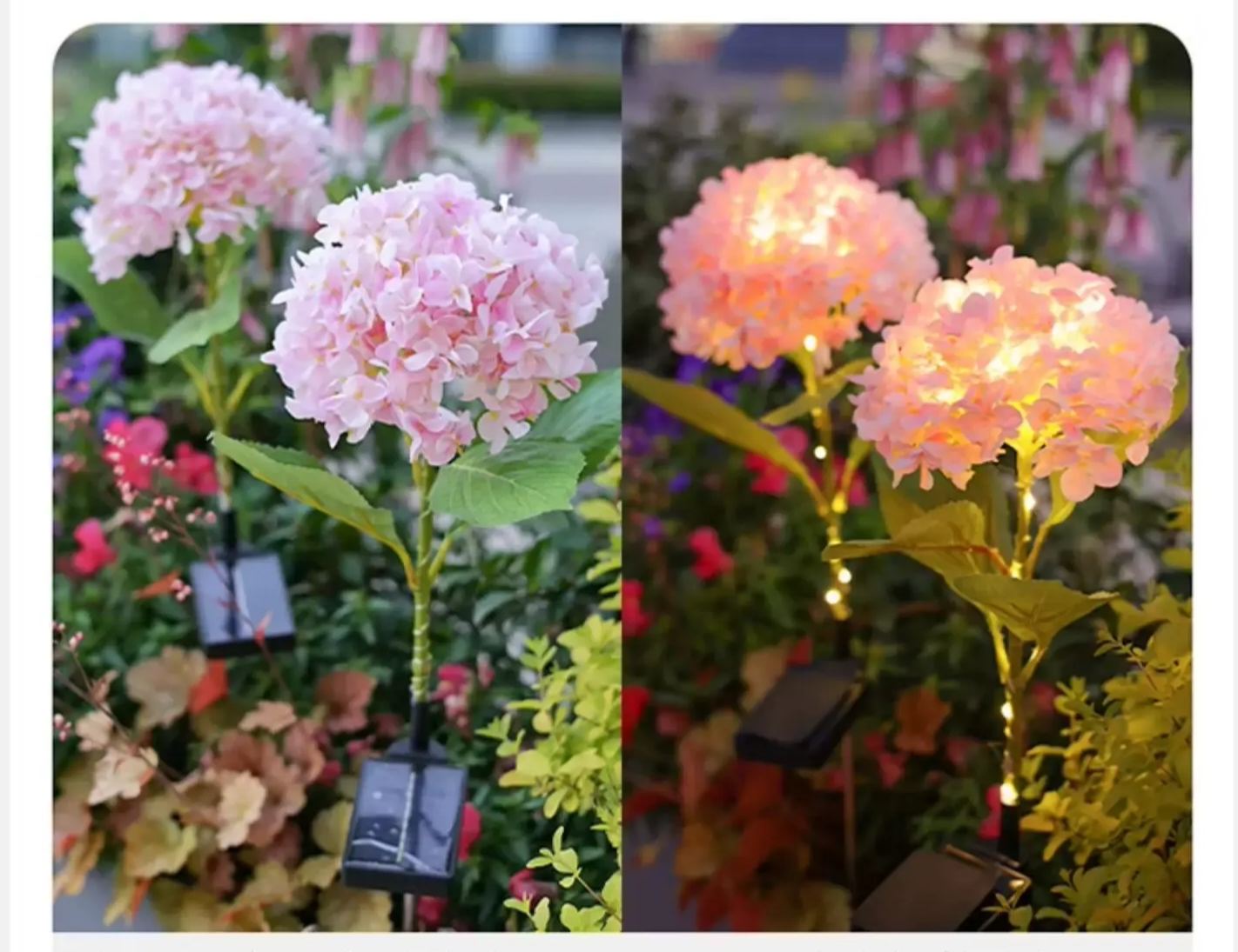 🔥Last Day 70% OFF-LED Solar Flower Lights Rhododendron Outdoor Simulated Flower Lamp