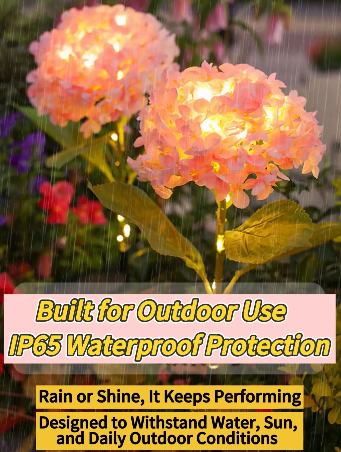 🔥Last Day 70% OFF-LED Solar Flower Lights Rhododendron Outdoor Simulated Flower Lamp