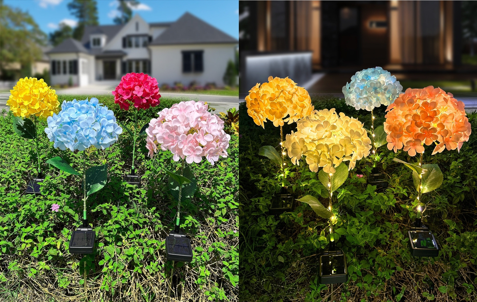🔥Last Day 70% OFF-LED Solar Flower Lights Rhododendron Outdoor Simulated Flower Lamp
