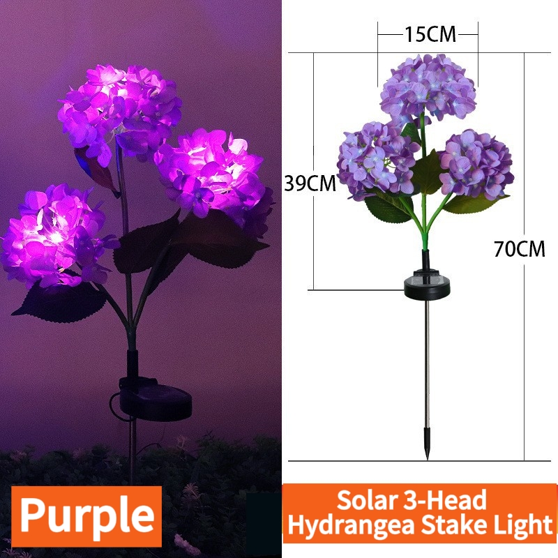 🔥Last Day 70% OFF-LED Solar Flower Lights Rhododendron Outdoor Simulated Flower Lamp