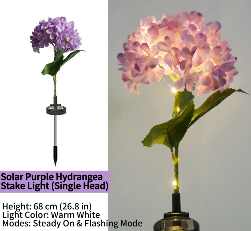 🔥Last Day 70% OFF-LED Solar Flower Lights Rhododendron Outdoor Simulated Flower Lamp