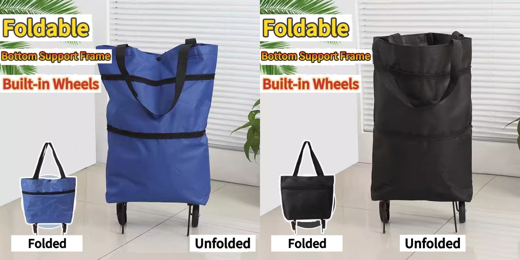 🔥2025 Hot Sale🔥2-in-1 Foldable Shopping Cart