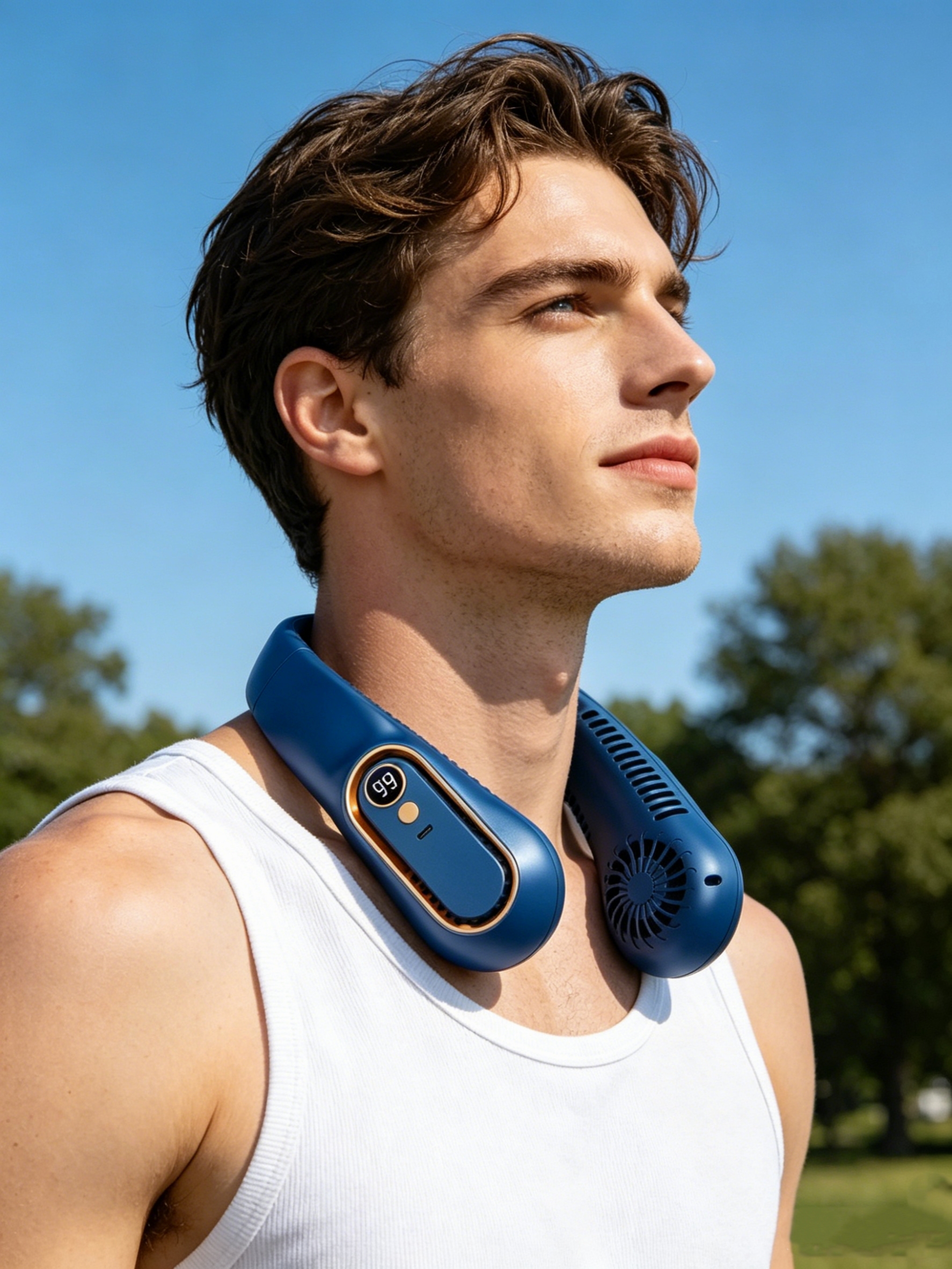 Portable Neck Fan – Rechargeable, Quiet, Mini for Home & Outdoors