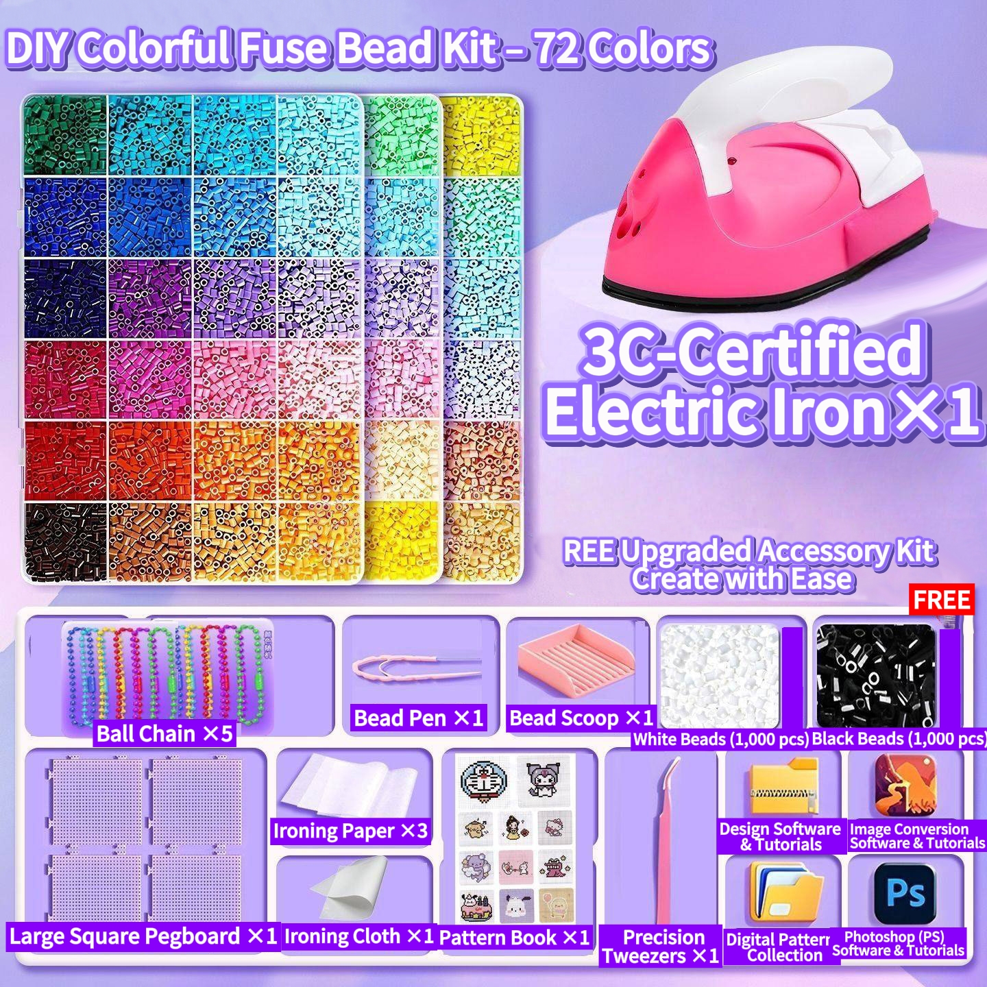 All-in-One Fuse Bead Craft Kit