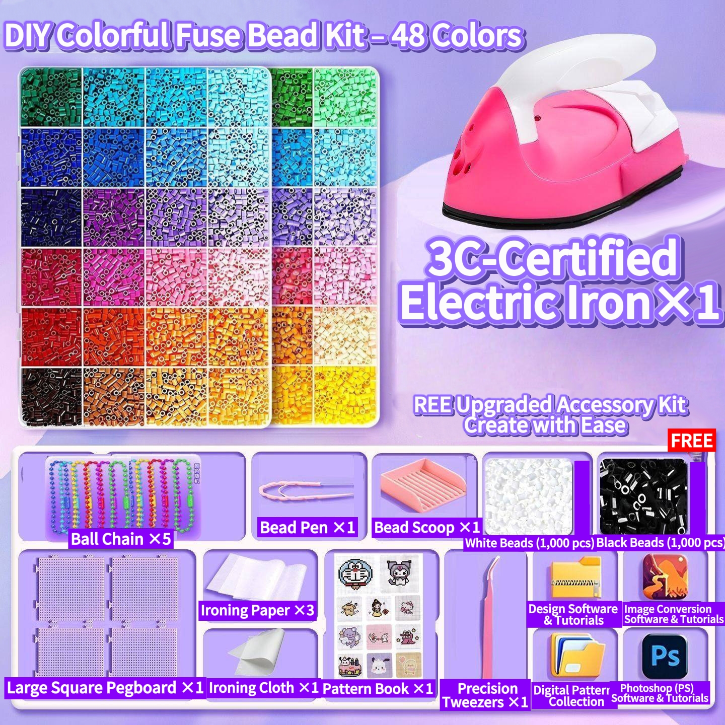 All-in-One Fuse Bead Craft Kit