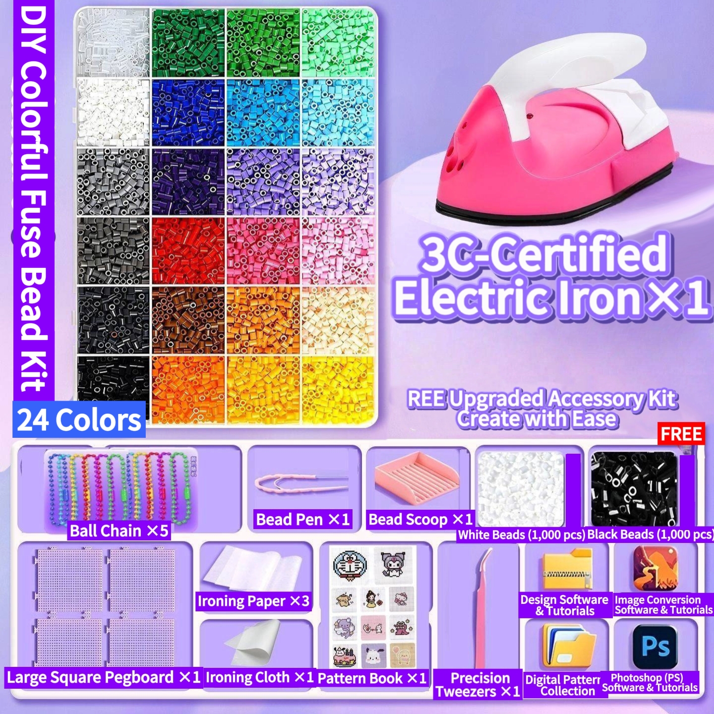 All-in-One Fuse Bead Craft Kit