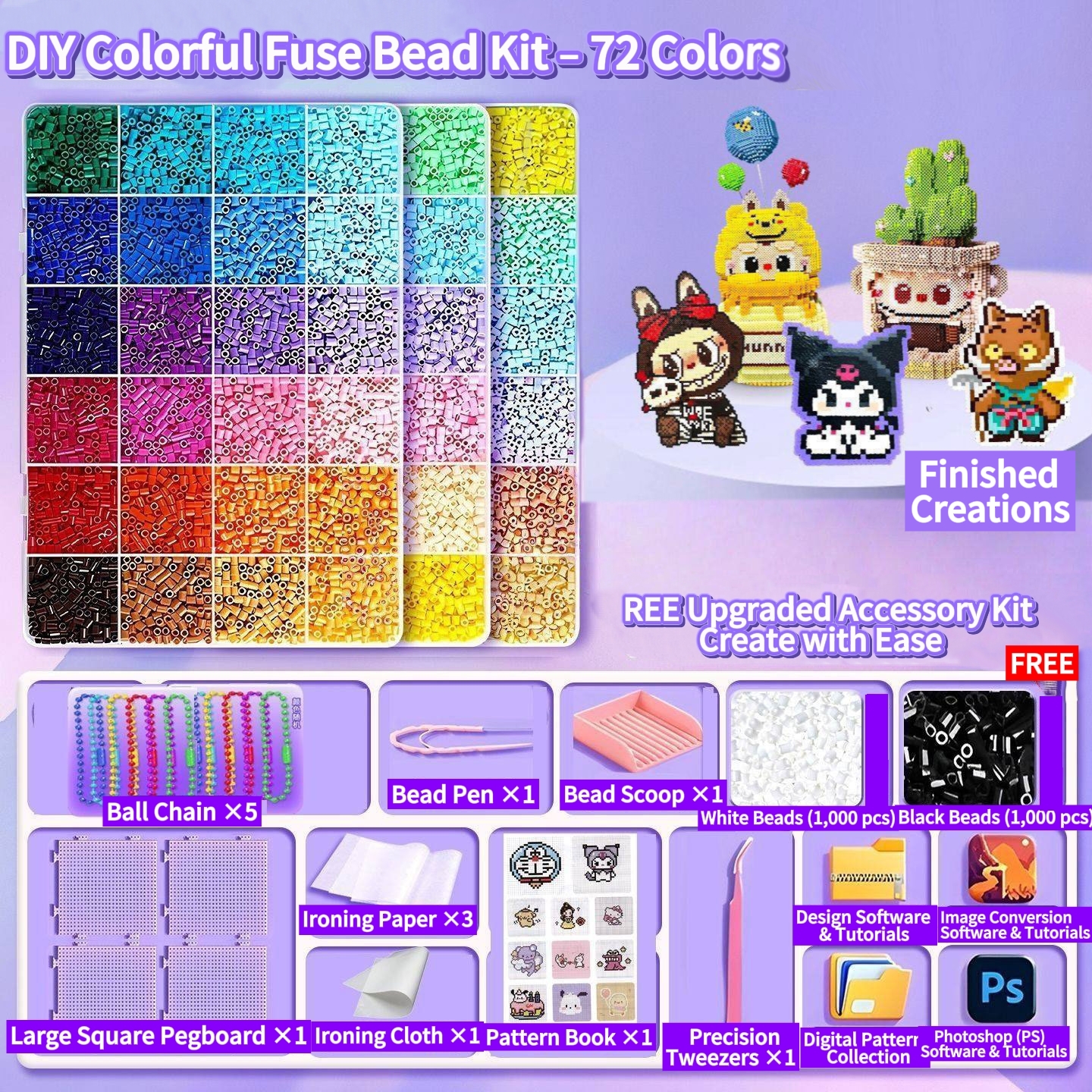 All-in-One Fuse Bead Craft Kit