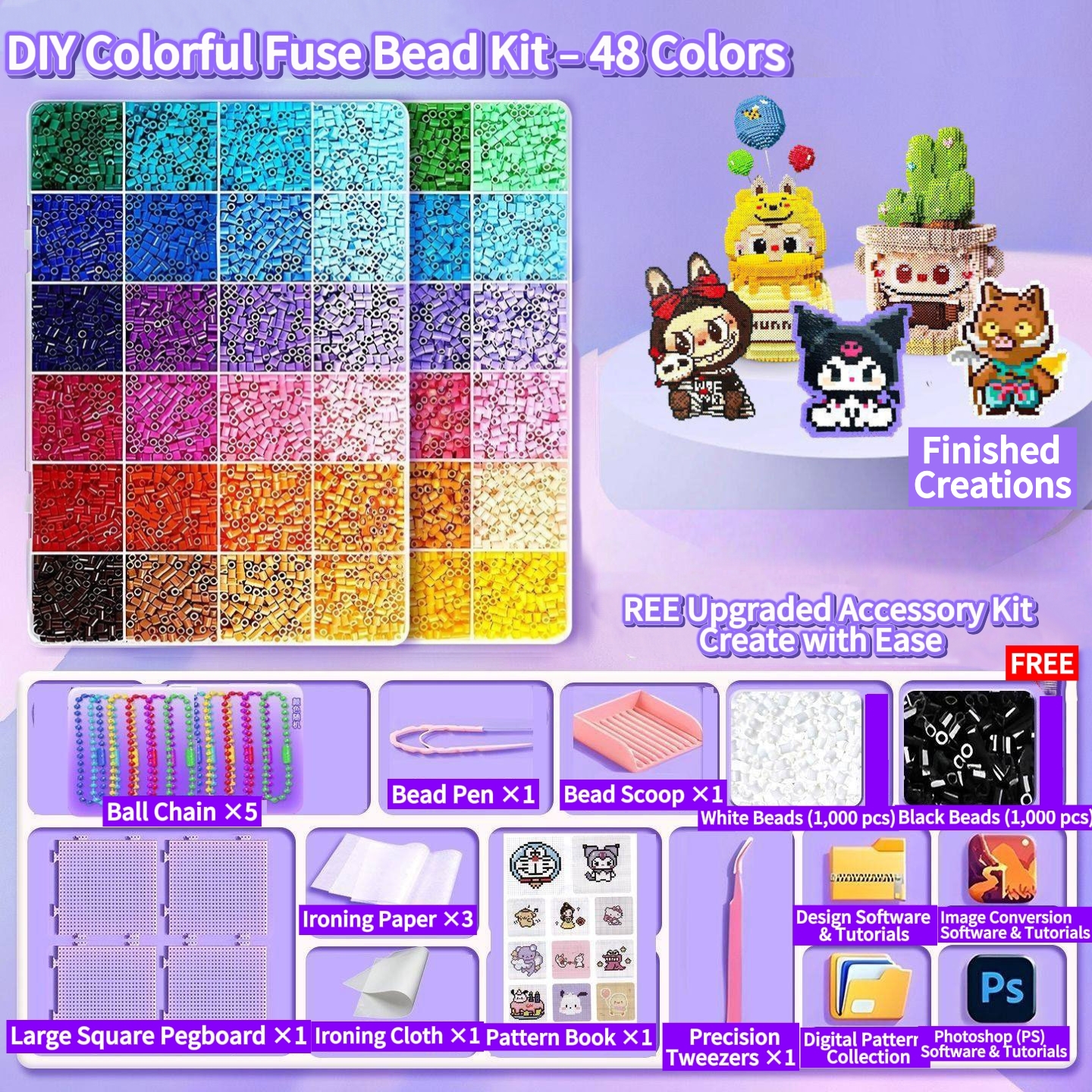 All-in-One Fuse Bead Craft Kit