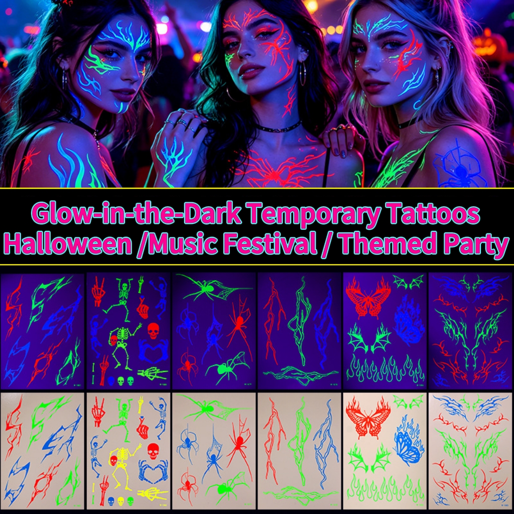 🎃 Halloween Must-Have Glow Temporary Tattoos