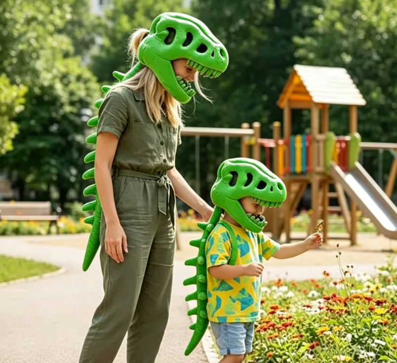 💀 🦖 Build Your Own Dino Family This Halloween!Dinosaur Skeleton Costume