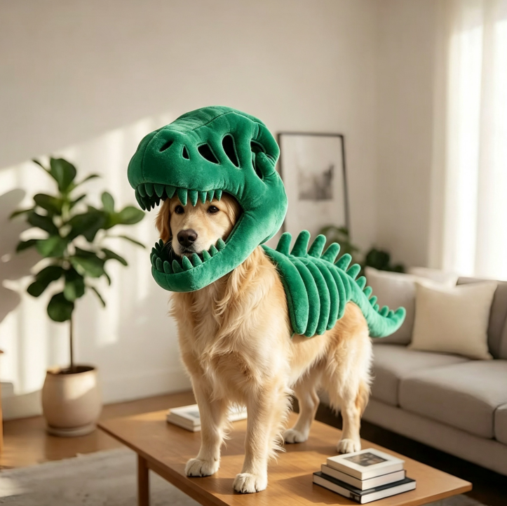 3D Dinosaur Costume 🦕 -🦖 Turn Your Pup Into the Cutest Dinosaur Ever!