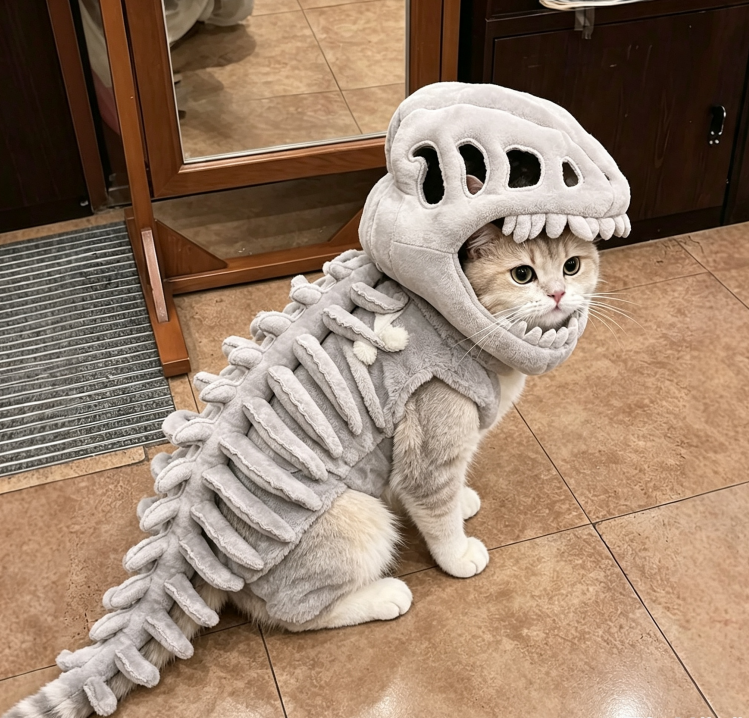 3D Dinosaur Costume 🦕 -🦖 Turn Your Pup Into the Cutest Dinosaur Ever!