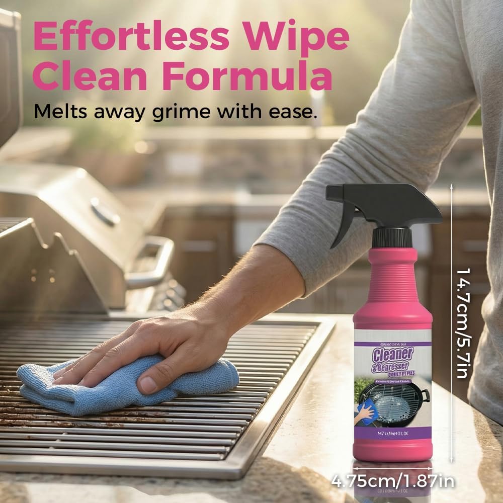 🧹🫧Ultimate BBQ Grill Cleaner – Tough on Grease, Safe on Grills