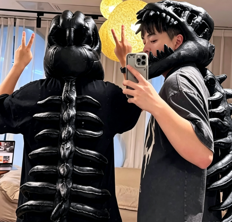 💀 🦖 Build Your Own Dino Family This Halloween!Dinosaur Skeleton Costume