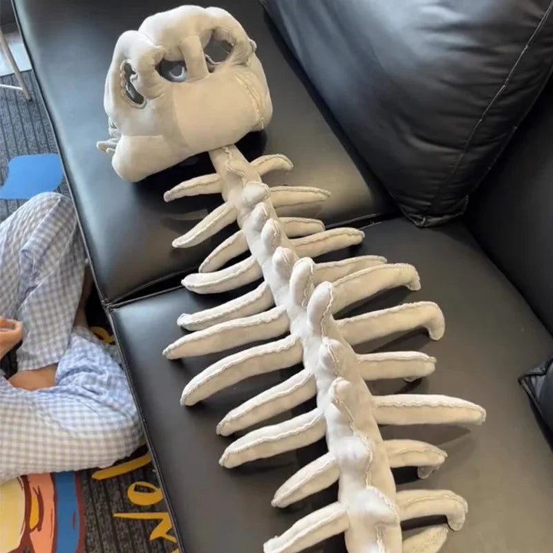  Dinosaur Skeleton Costume — Movable Jaw & Plush Tail (Ages 3-10)