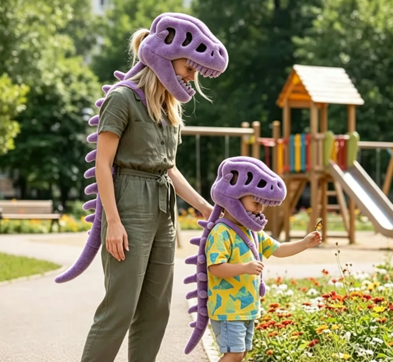 💀 🦖 Build Your Own Dino Family This Halloween!Dinosaur Skeleton Costume