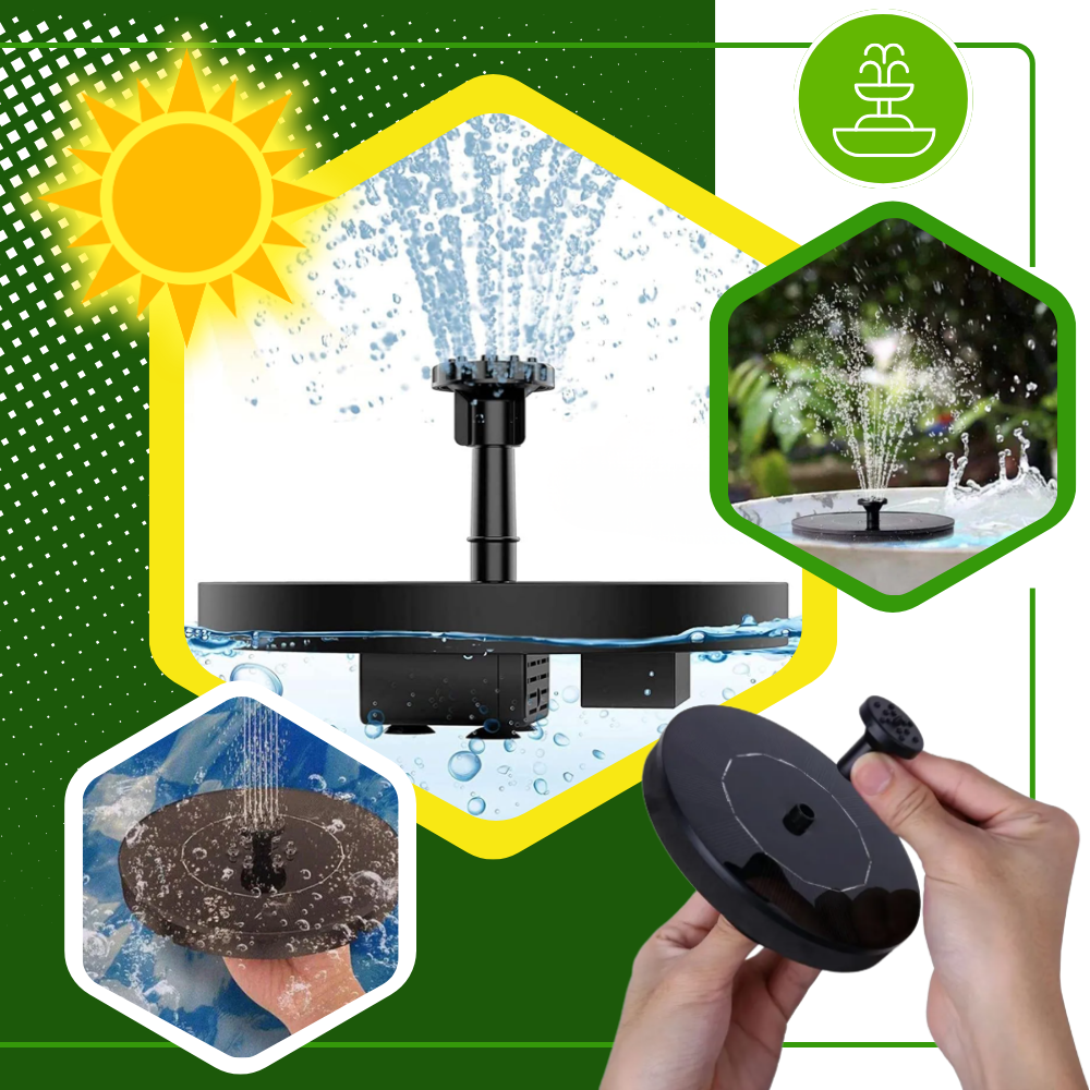 Solar water fountain | Floating solar fountain | Garden water pump solar - A Steady Sense of Calm in Motion - Ozerty Instant Charm Garden Floating Solar Fountain - A Steady Sense of Calm in Motion - Ozerty