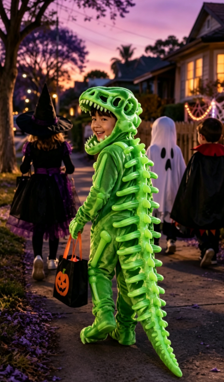 💀 🦖 Build Your Own Dino Family This Halloween!Dinosaur Skeleton Costume