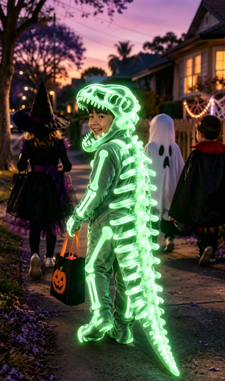 💀 🦖 Build Your Own Dino Family This Halloween!Dinosaur Skeleton Costume