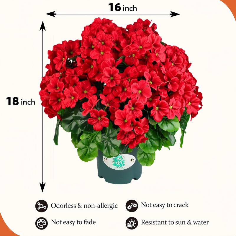 💐2026 Hot Sale✨UV-Resistant Lifelike Artificial Geraniums
