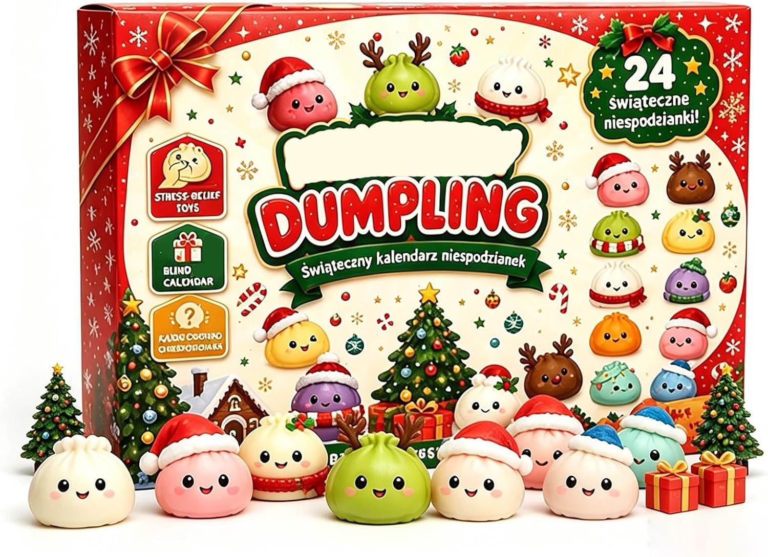 🎄 24-Day Squishy Christmas Advent Calendar – 24 Fun Holiday Surprises