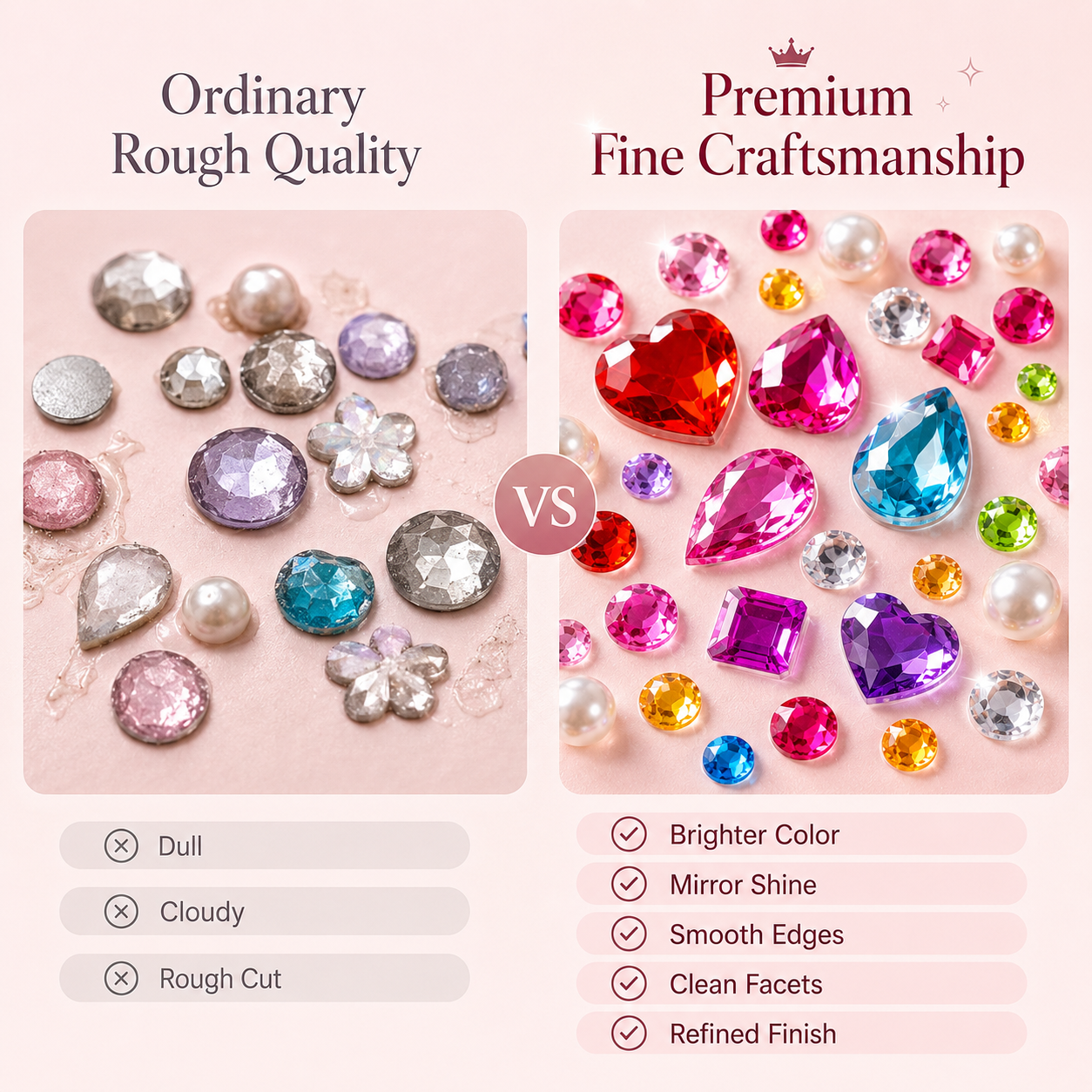 ✨ 3,500-Piece Rhinestone Sticker Kit – 12 Sheets of Sparkling 3D Gem & Pearl Stickers💎