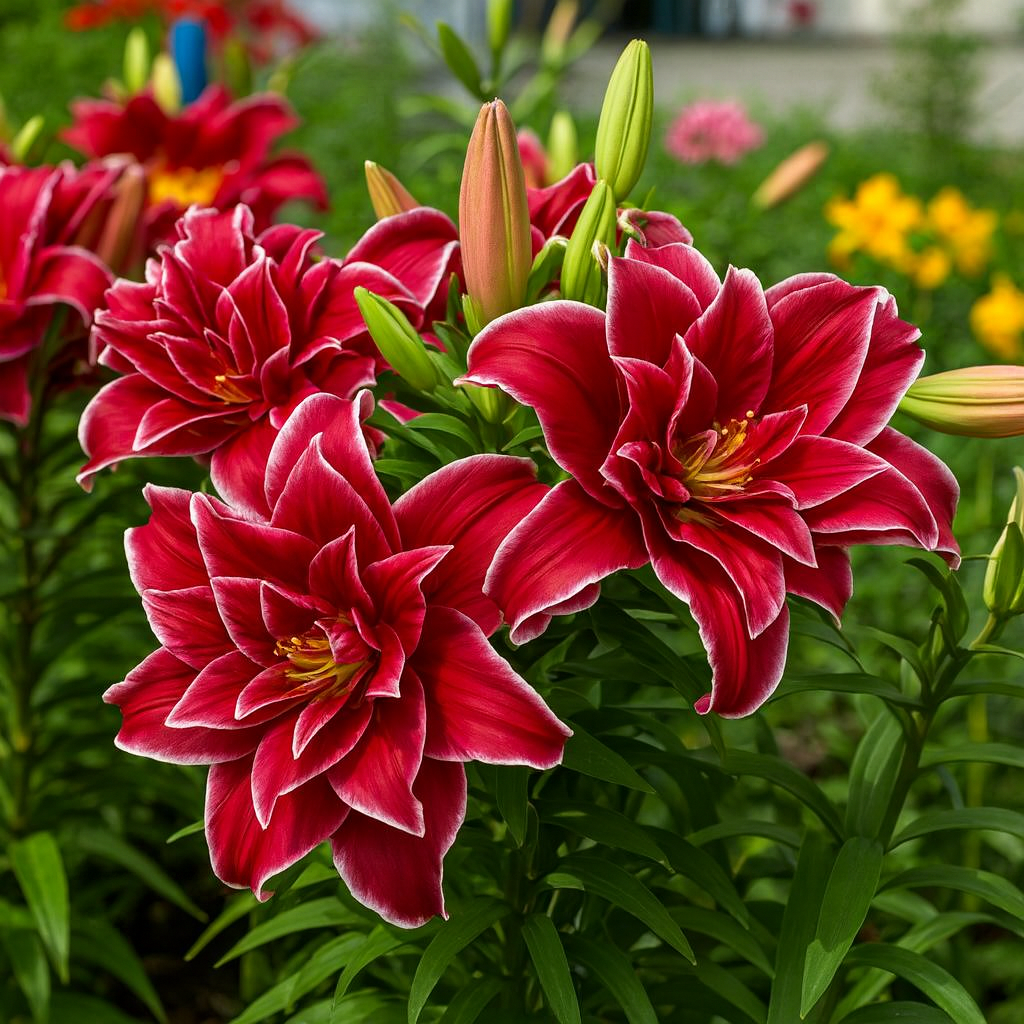 🌸 Double-Petaled Bicolor Fragrant Lily Bulbs – Sweet-Scented Blooms for a Stunning Garden