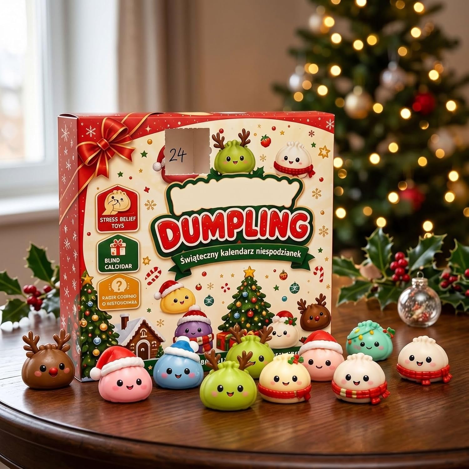 🎄 24-Day Squishy Christmas Advent Calendar – 24 Fun Holiday Surprises