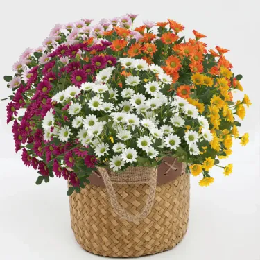 💥60% OFF -🌼 Artificial Outdoor Sunset Mums Flowers-UV resistant, Waterproof, Windproof🌼🌼