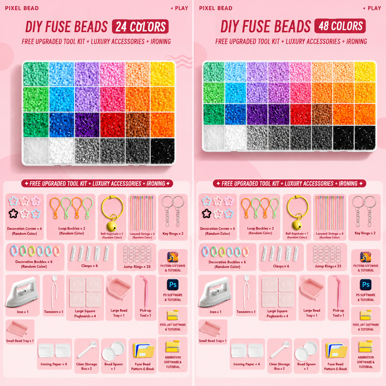🔥✨60% OFF Special Deal✨🔥 Fun Perler Bead Craft Kit 🧩🐾