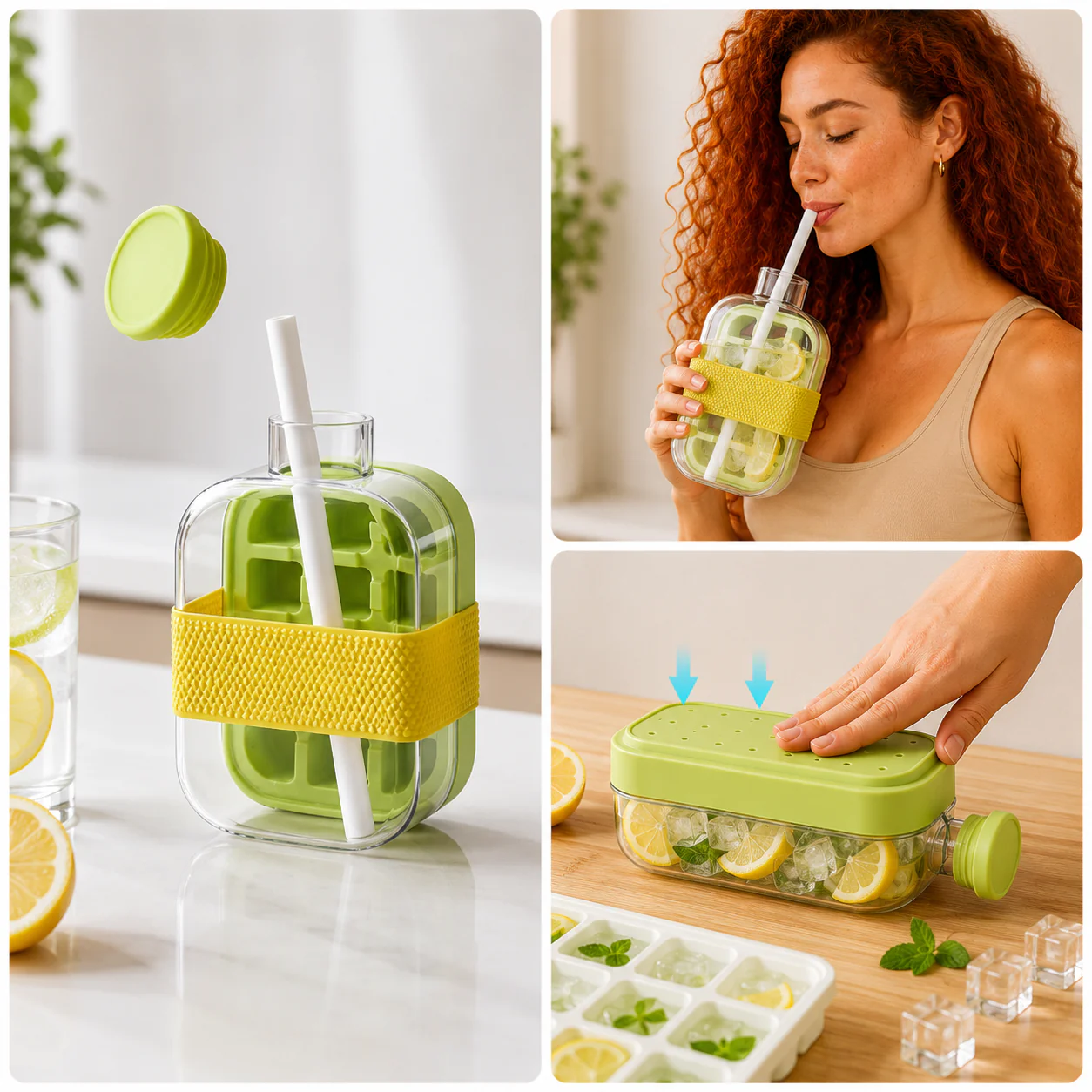 ChillSip™ | Ice Cube Water Bottle
