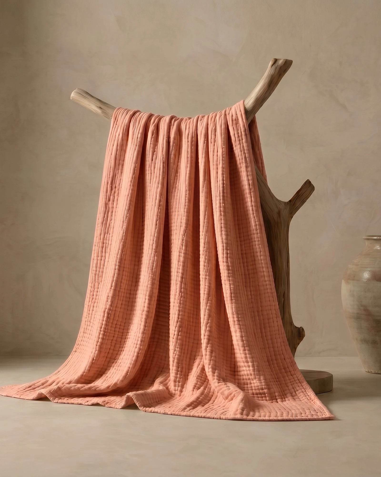 ☁️ Soft & Breathable Muslin Cotton Blanket
