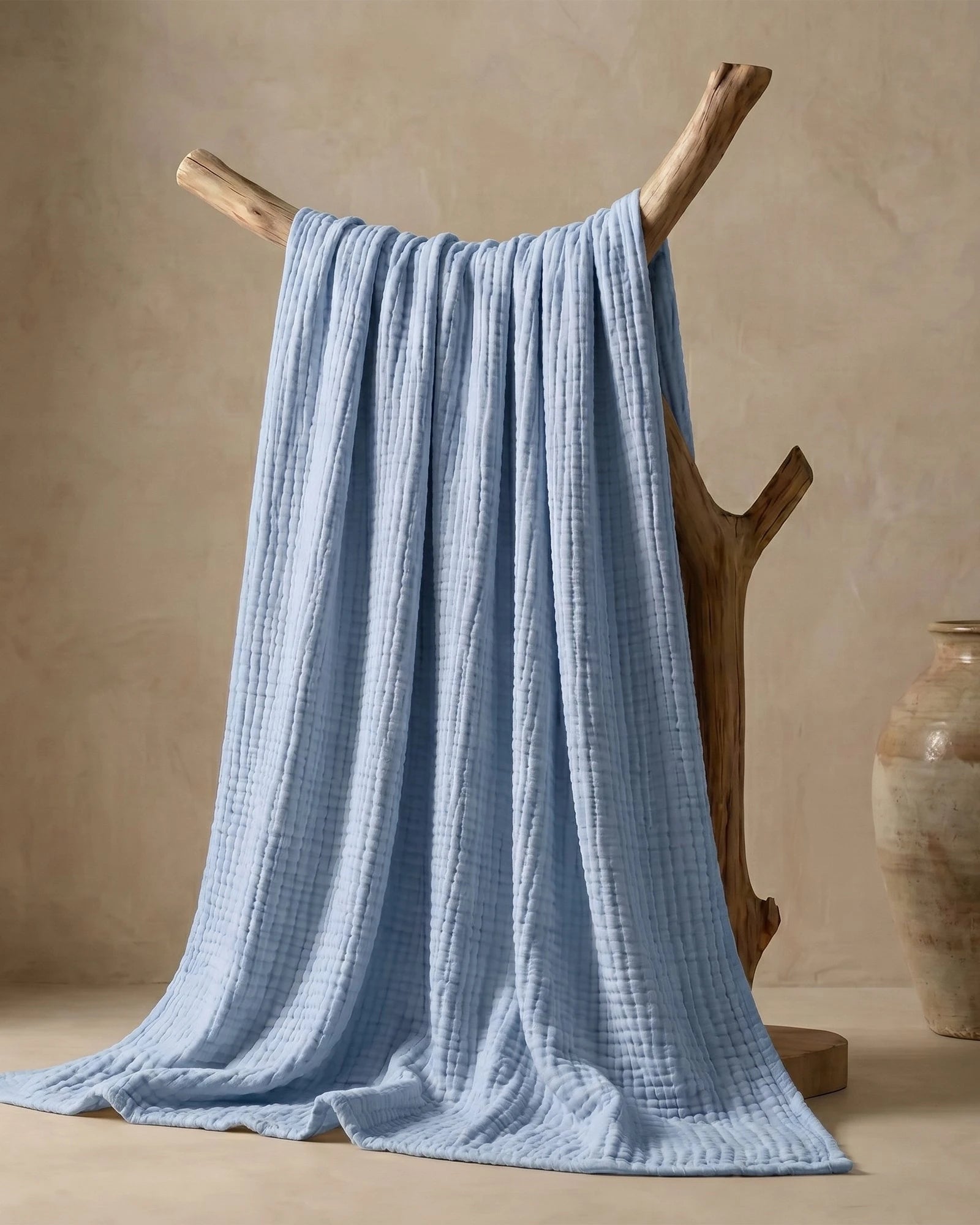 ☁️ Soft & Breathable Muslin Cotton Blanket