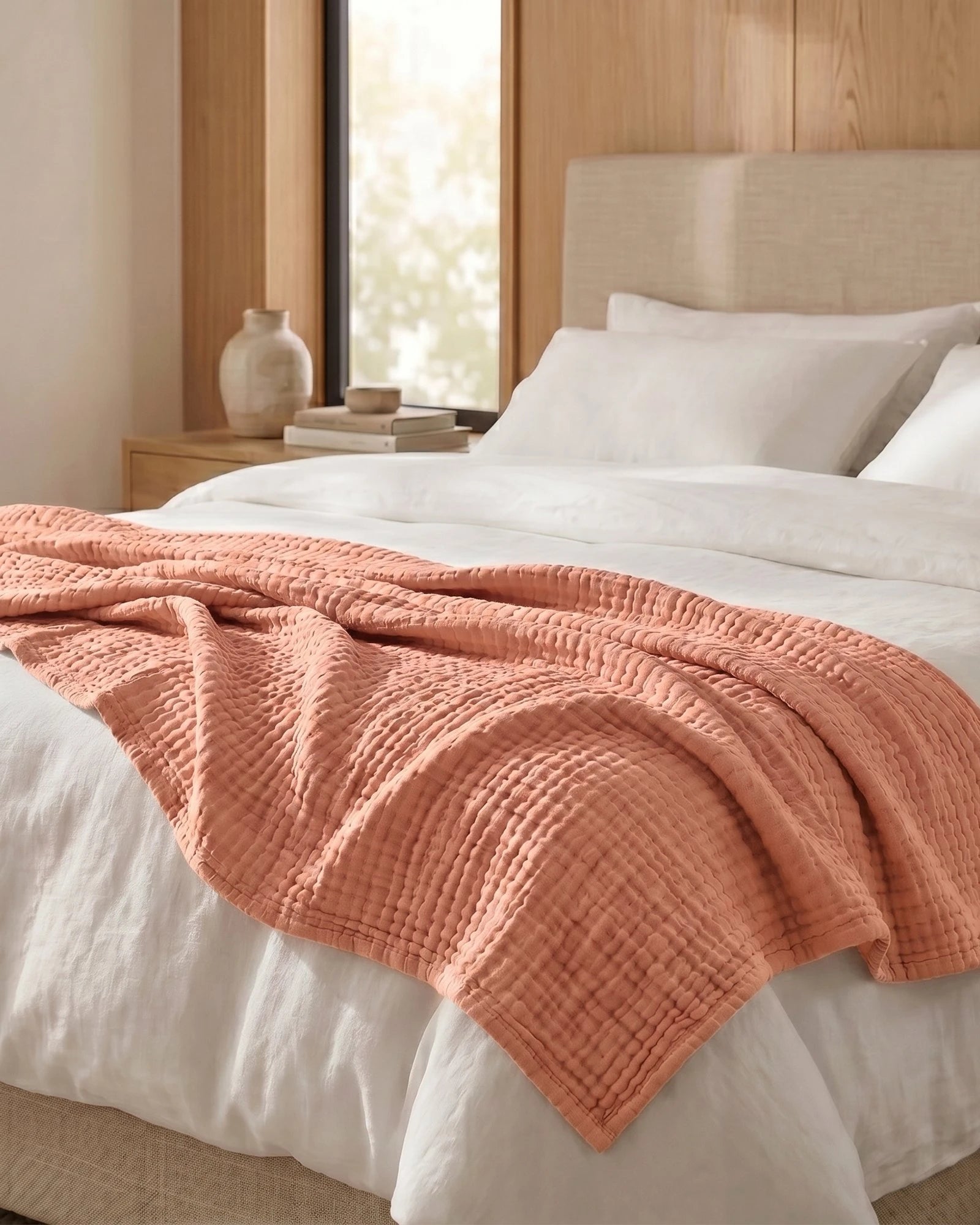 ☁️ Soft & Breathable Muslin Cotton Blanket