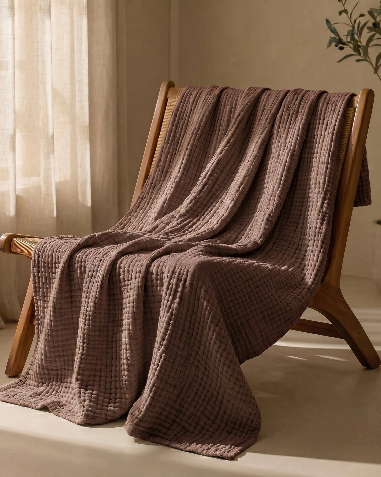 ☁️ Soft & Breathable Muslin Cotton Blanket
