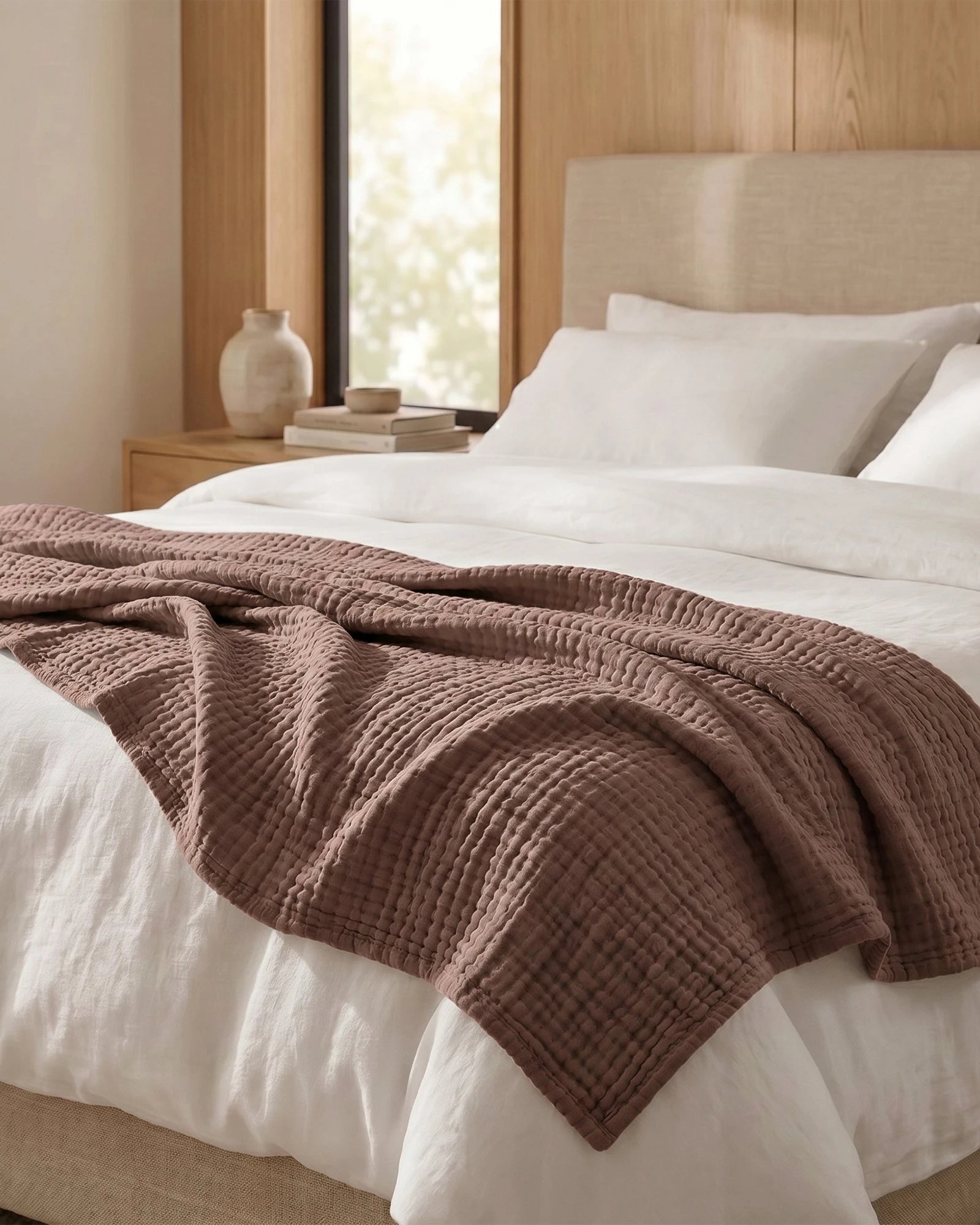 ☁️ Soft & Breathable Muslin Cotton Blanket